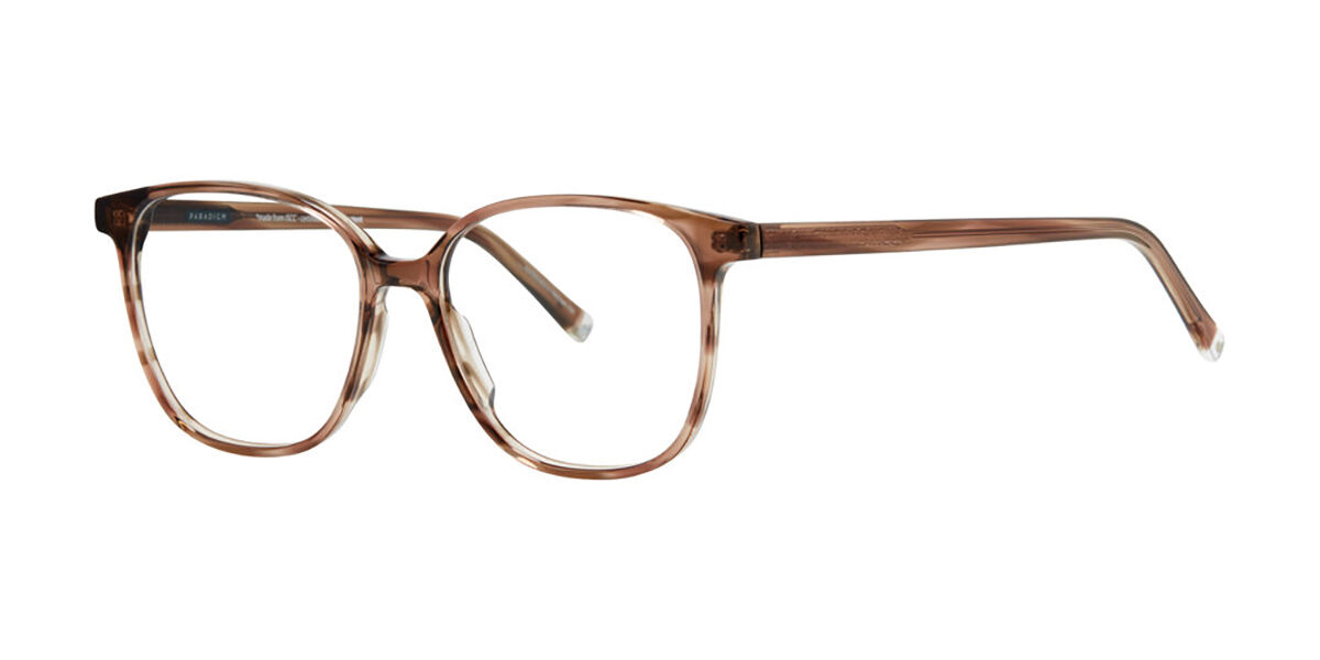 Paradigm Ari Walnut Fyrkantigt Transparent Walnut Brown glasögon ...